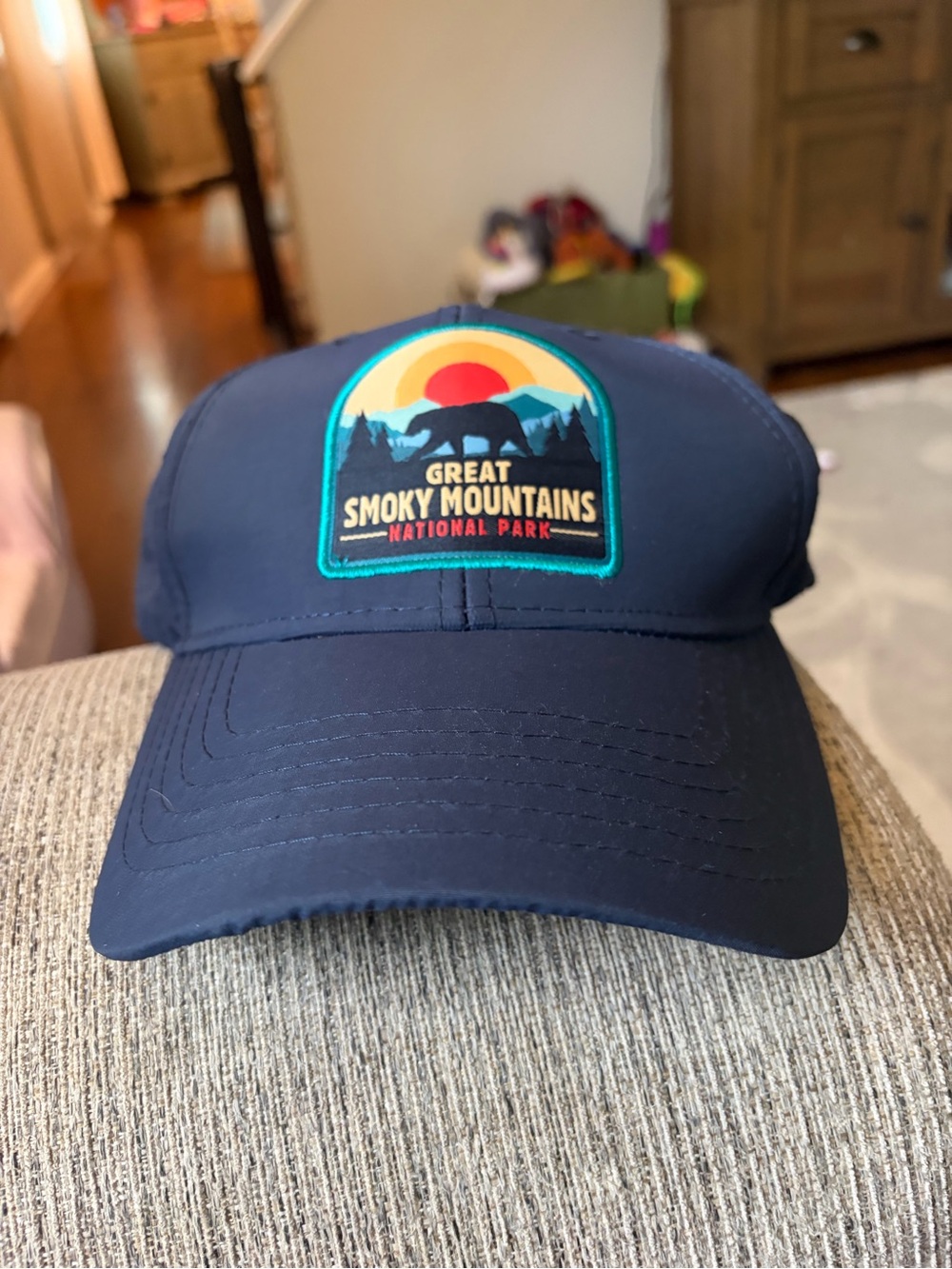 Great Smoky Mountains National Park Patch Navy Baseball Cap - Picture 1 of 5